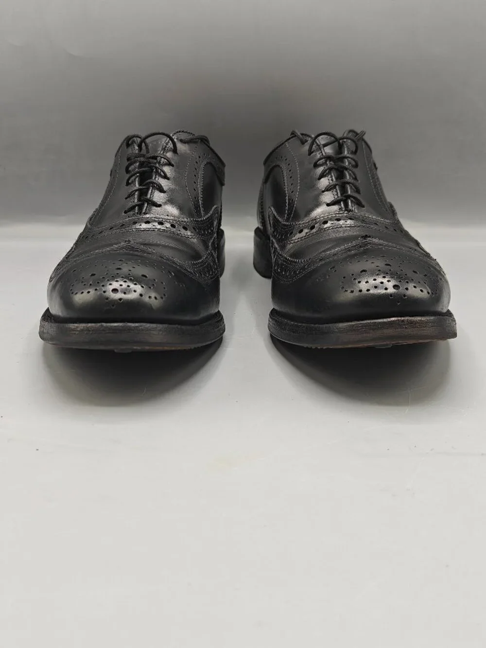 Allen Edmonds Boulevard Mens Wingtip Oxfords Black Dress Shoes 11 -D Pre-Owned